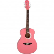 Luna Aurora Borealis 3/4 Guitar - Pink   553405938